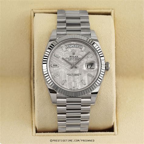 rolex day date white gold ebay|rolex day date 40 228239.